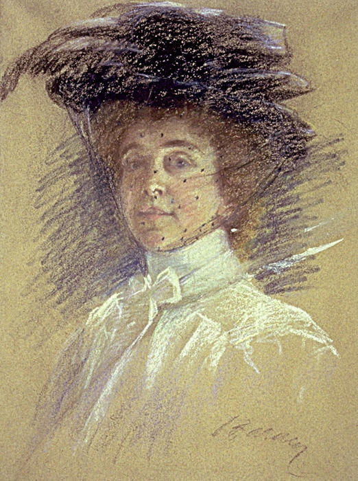 Self-portrait With Hat And Veil — Alice Pike Barney