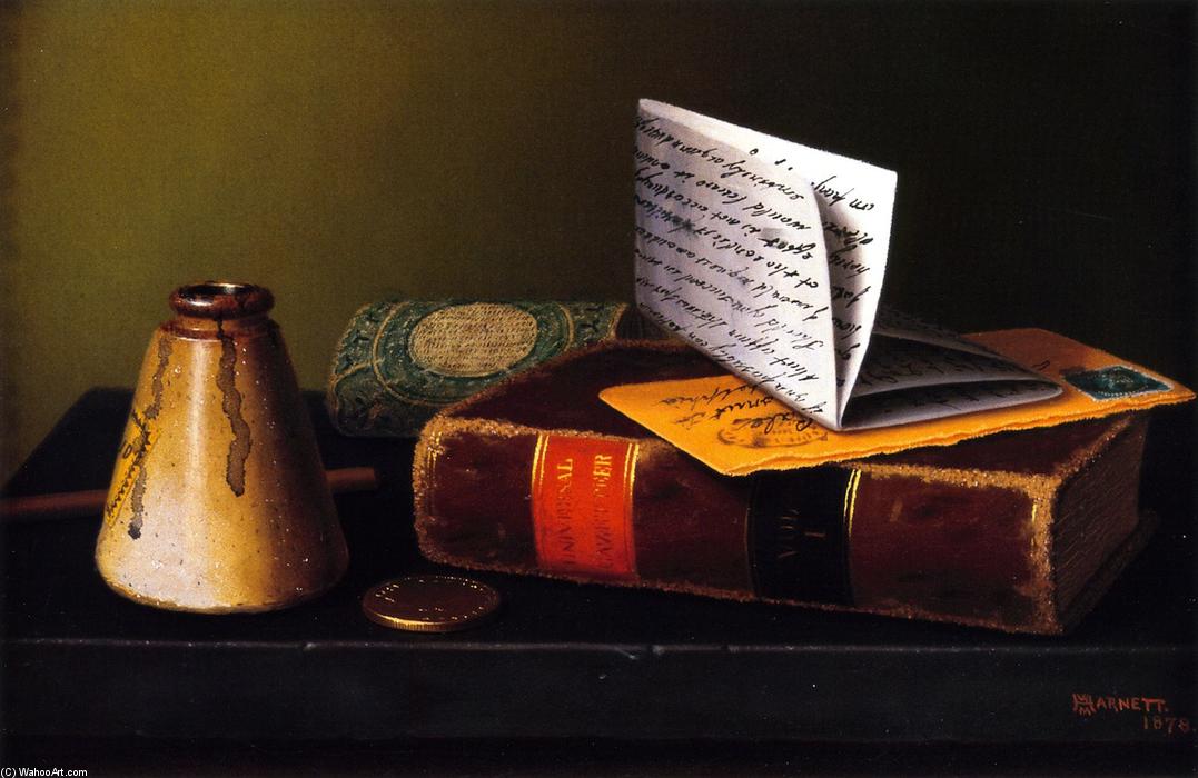 Still Life With Universal Gazetteer — William Michael Harnett