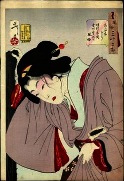 Contemporary Geisha Of The Meiji Era — Tsukioka Yoshitoshi