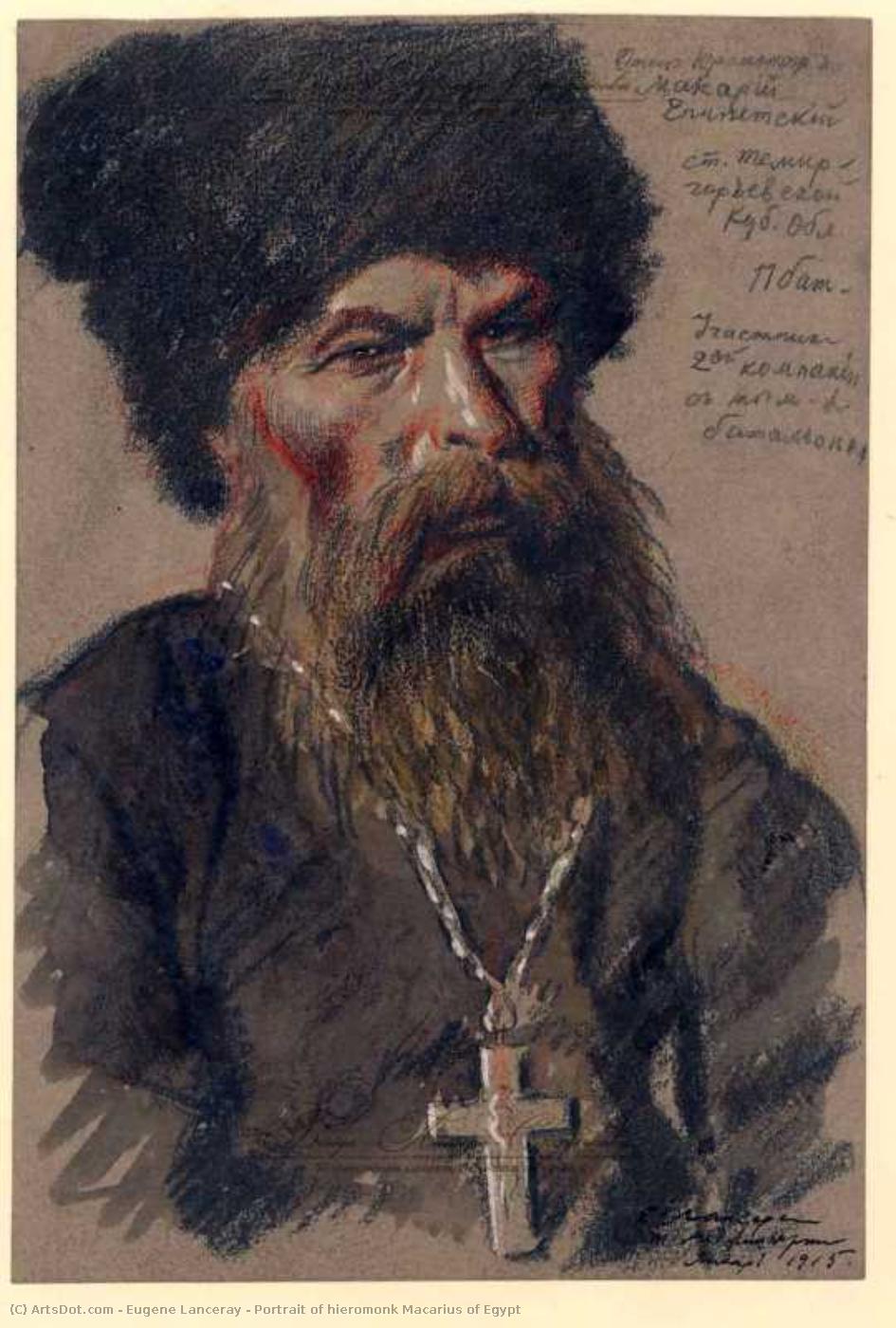 Portrait Of Hieromonk Macarius Of Egypt — Evgeny Yevgenyevich Lanceray