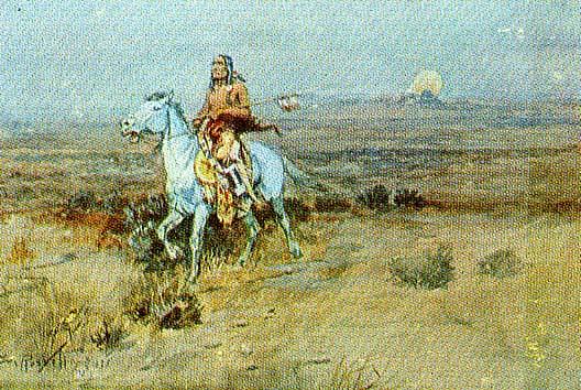 Returning Warrior, (painting) — Charles Marion Russell