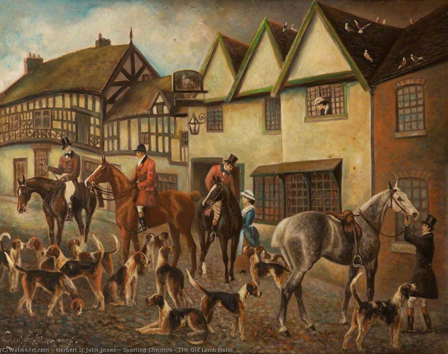 Sporting Cheshire, The Old Lamb Hotel — Herbert St John Jones