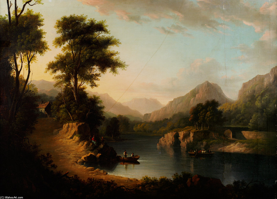 The Ferry At Inver — Alexander Nasmyth