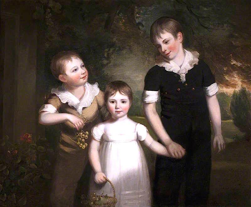 Francis James Curzon Mary Curzon, Later Mrs John Beaumont And Alfred Curzon — Thomas Barber