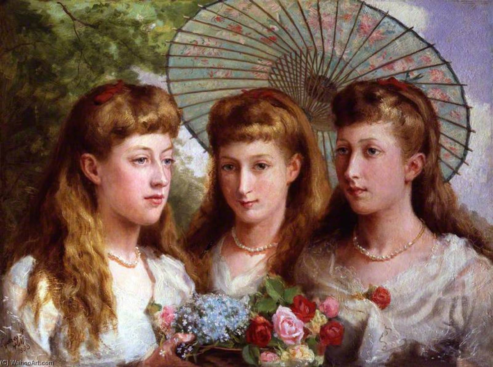 The Three Daughters Of King Edward Vii And Queen Alexandra — Sydney Prior Hall