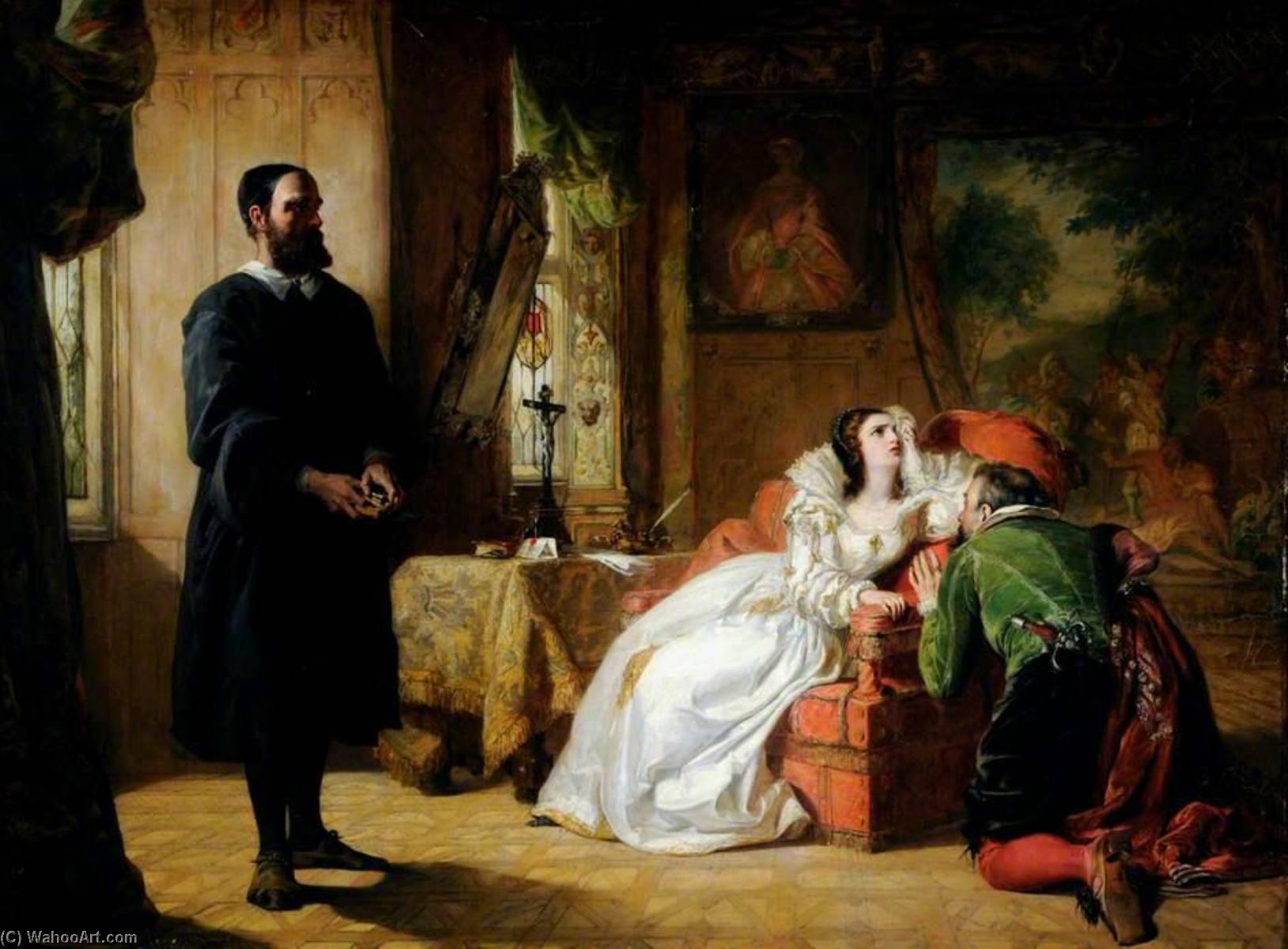 John Knox Reproving Mary, Queen Of Scots — Vilijam Pol Frith