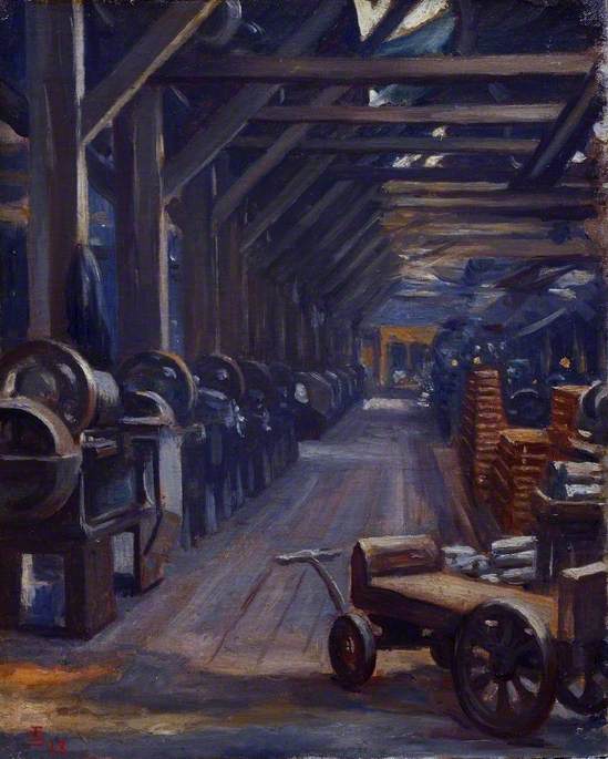 The Luncheon Hour The Belgian Steel Factory, Goldhawk Road, W12 — Edgar Seligman