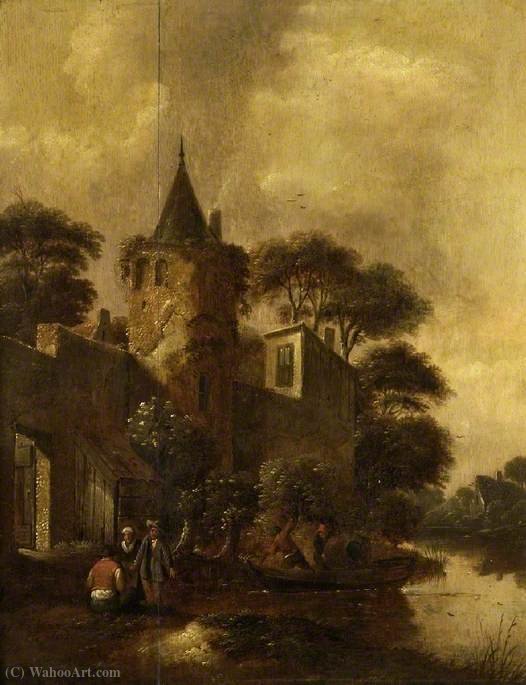 Outside The Town Wall — Nicolaes Jansz Molenaar