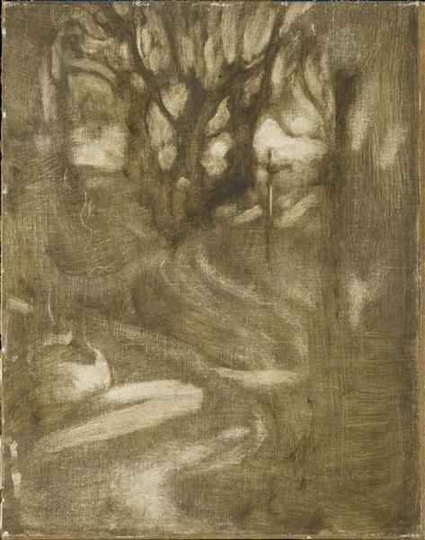 Paysage Aux Arbres — Eugène Anatole Carrière