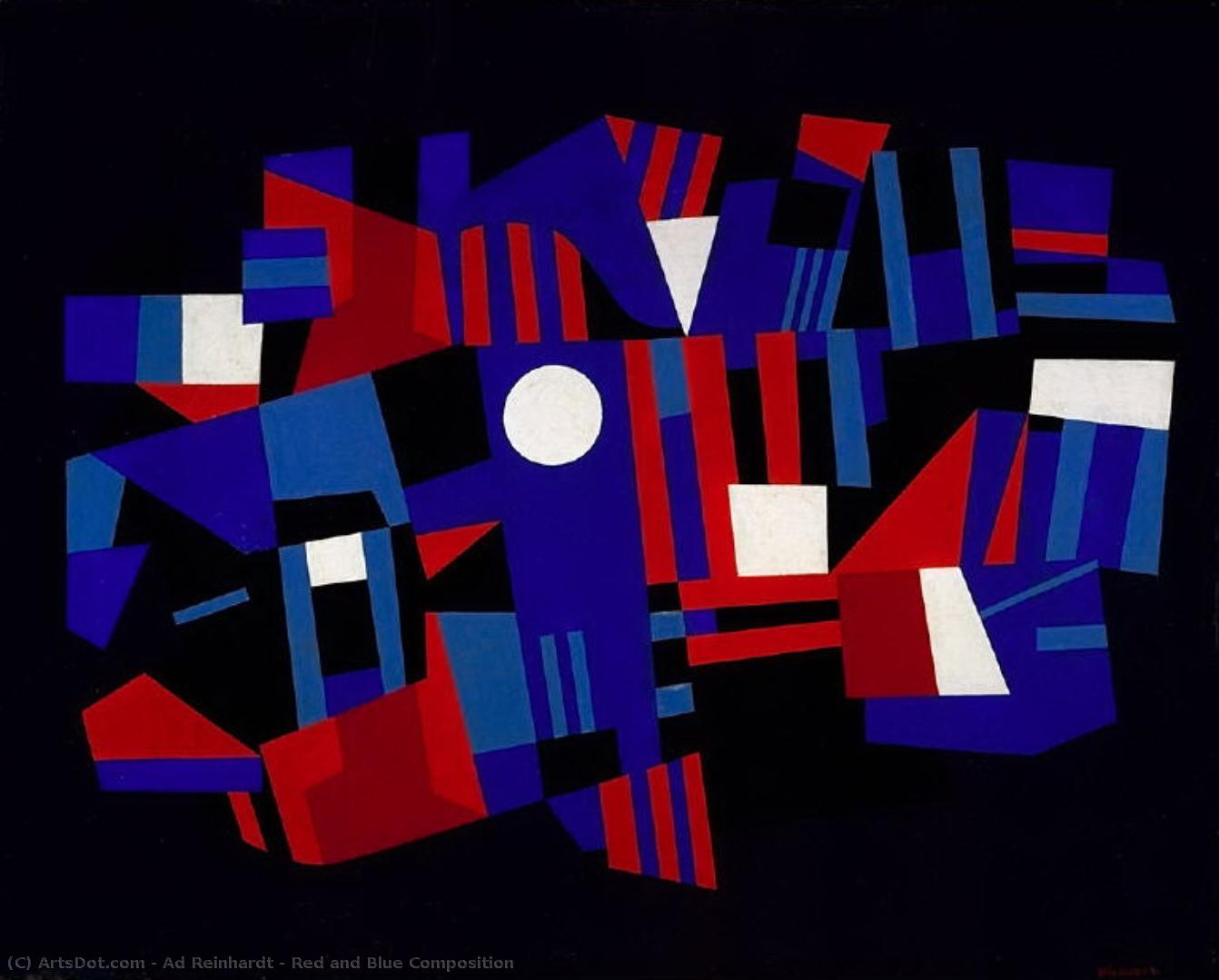 Red And Blue Composition — Ад Рейнхардт
