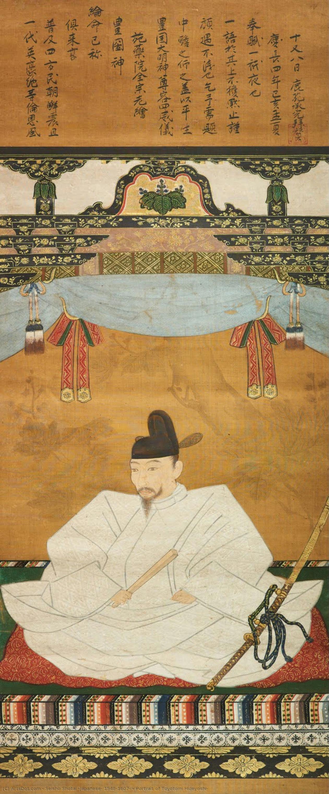 Portrait Of Toyotomi Hideyoshi, — Seisho Shotai (japanese, 1548-1607)