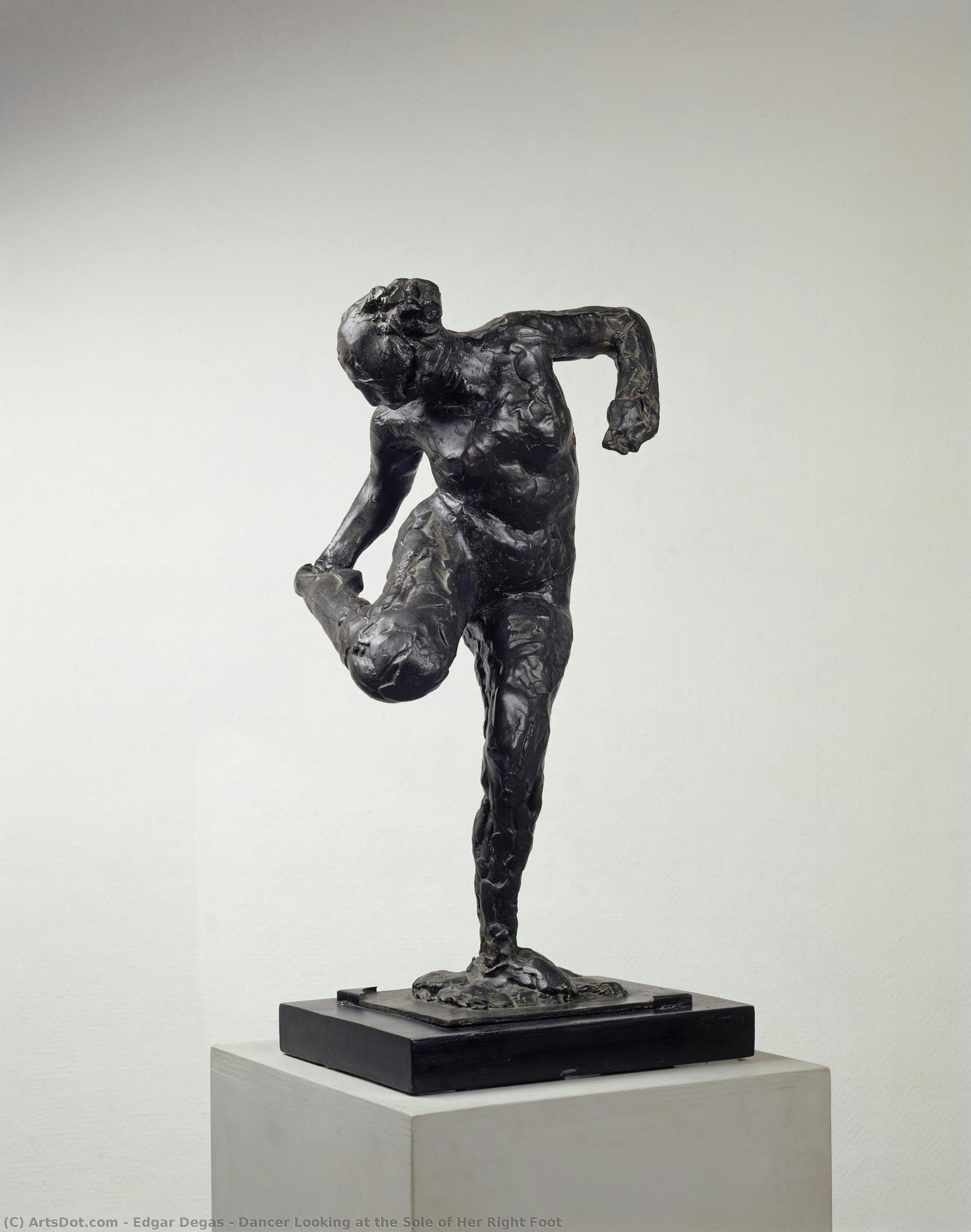Dancer Looking At The Sole Of Her Right Foot — Edgar Degas