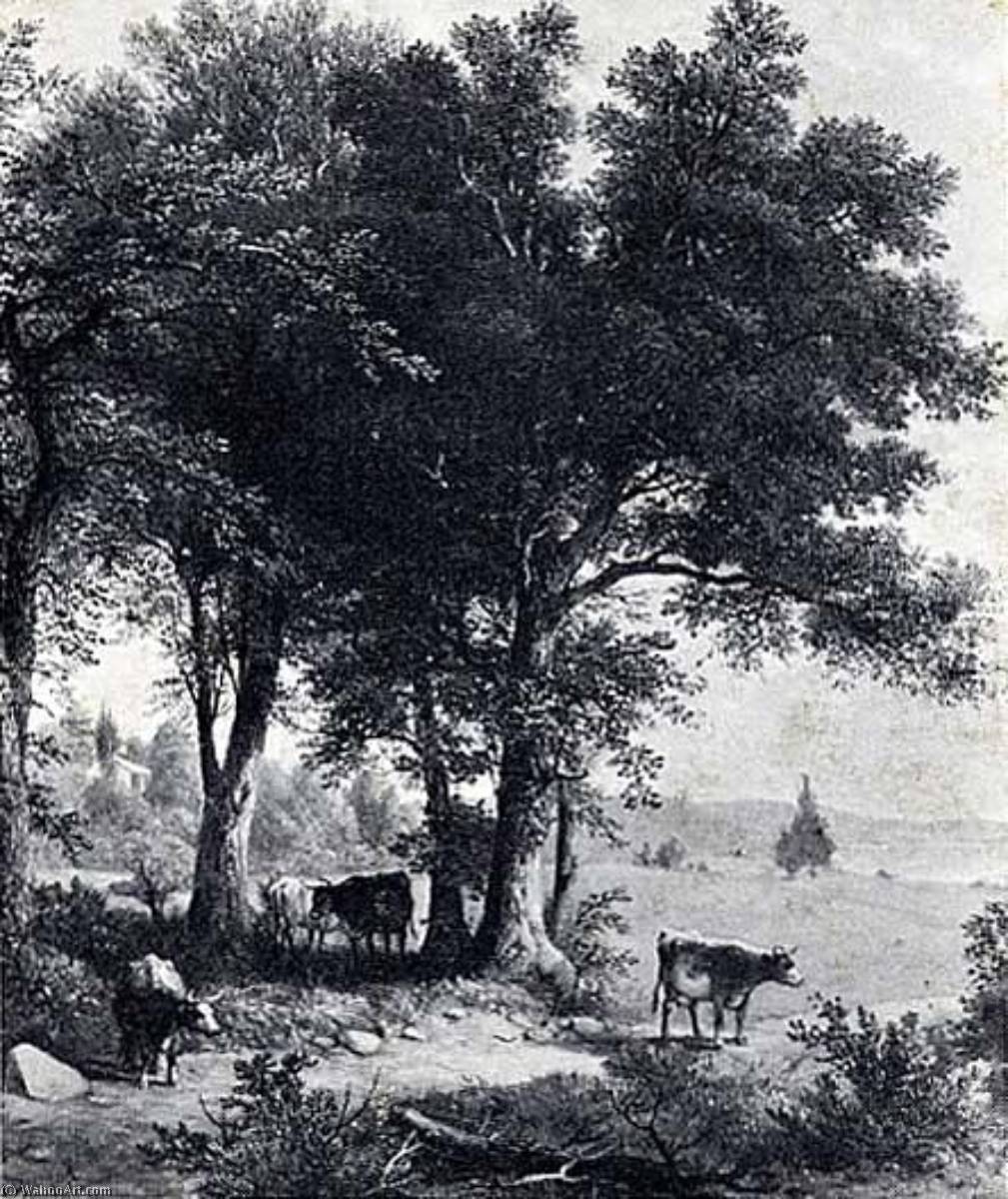 In The Shade Of The Old Oak Tree, (painting) — Asher Brown Durand