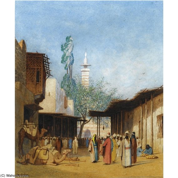 Scene De Rue En Afrique Du Nord — Charles Théodore Frère Dit Frère Bey