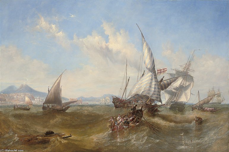In The Bay Of Naples — John Wilson Carmichael