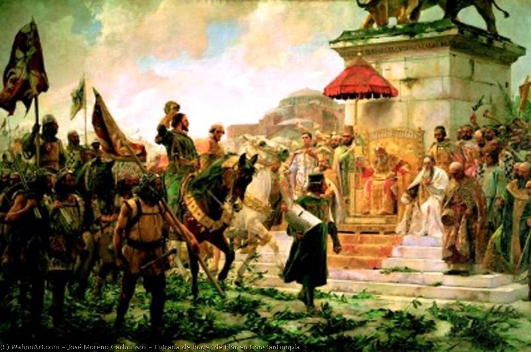 Entrada De Roger De Flor En Constantinopla — José Moreno Carbonero