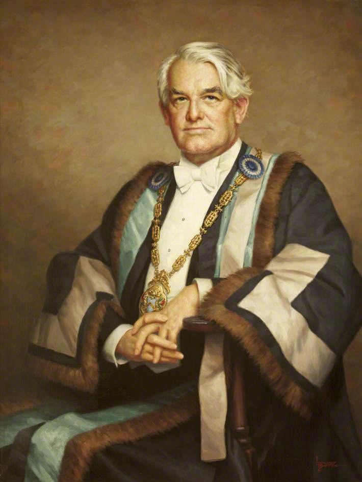 Alfred C. V. Telling, Founder Chairman Of H. A. T. Group Plc, Master Of The Worshipful Company Of Plaisterers (1972–1973) — Leonard Boden