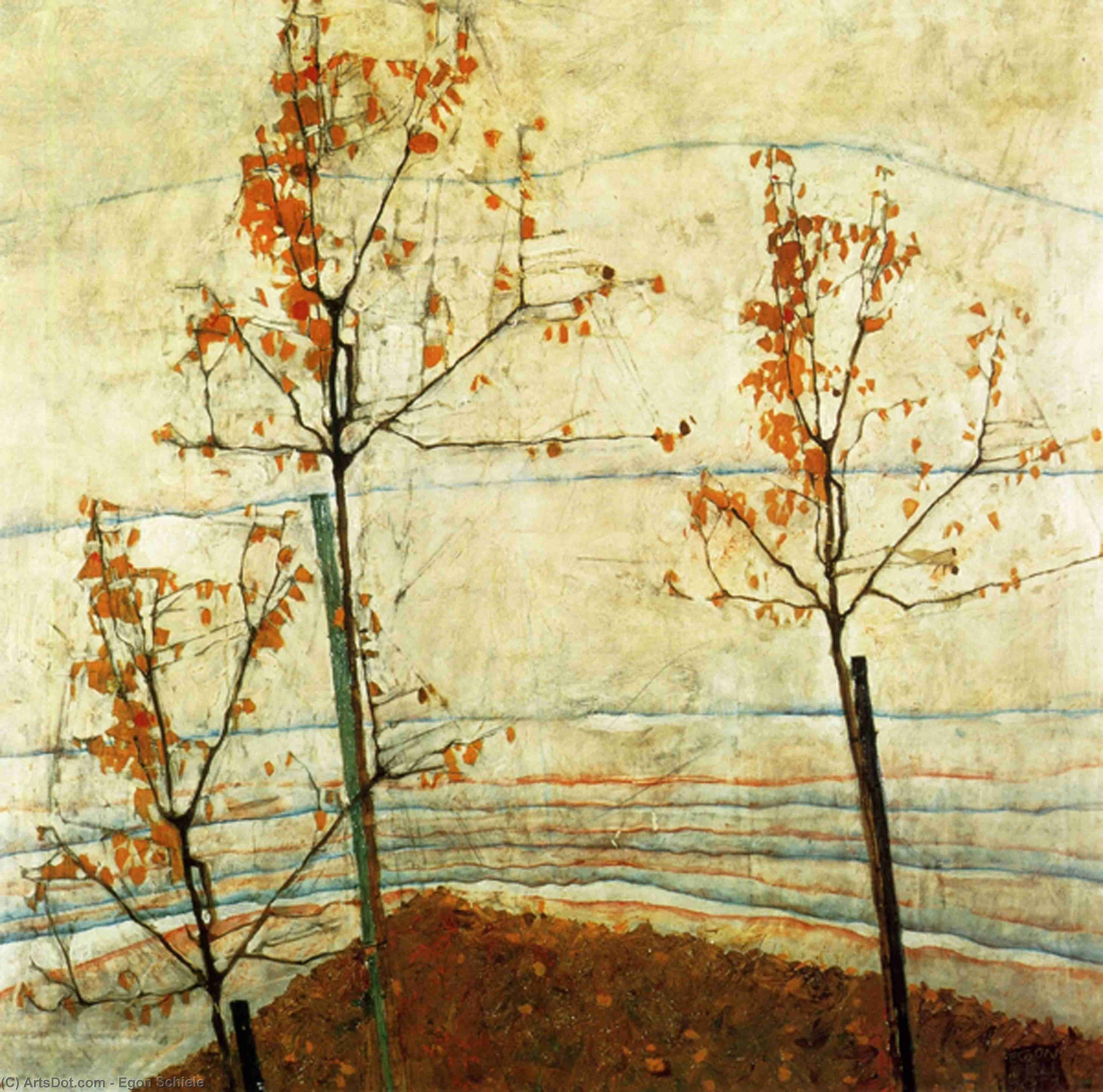 Autumn Trees — Егон Шиле
