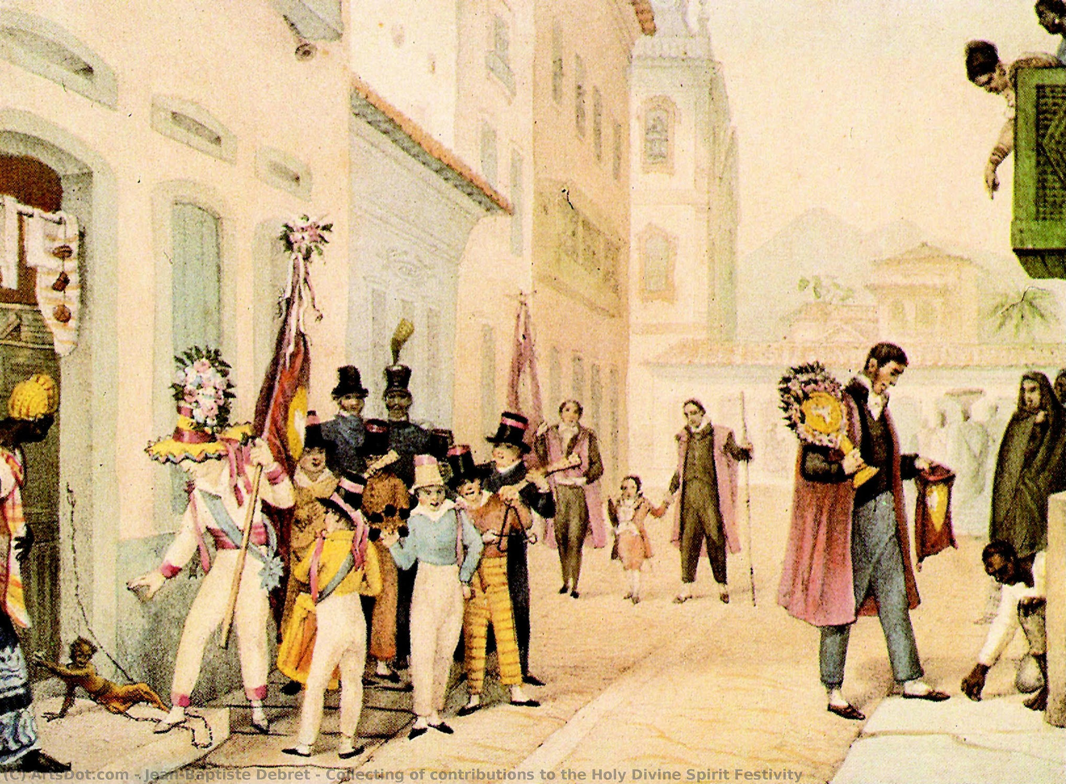 Collecting Of Contributions To The Holy Divine Spirit Festivity — Jean-baptiste Debret