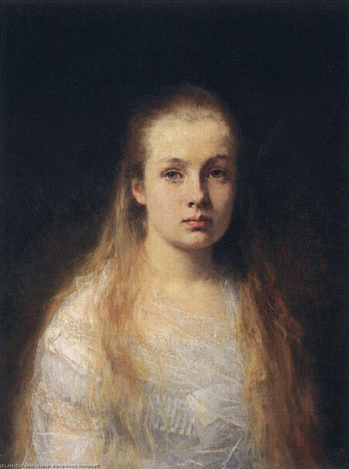 Portrait Of A Girl — Alexei Alexeievich Harlamov