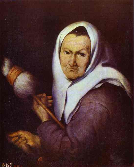 Old Woman With A Distaff — Bartolomé Esteban Murillo