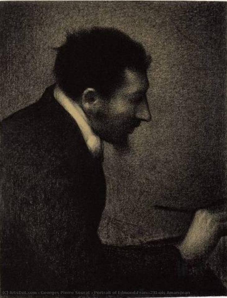 Porträt Von Edmond-françois Aman-jean — Georges Pierre Seurat