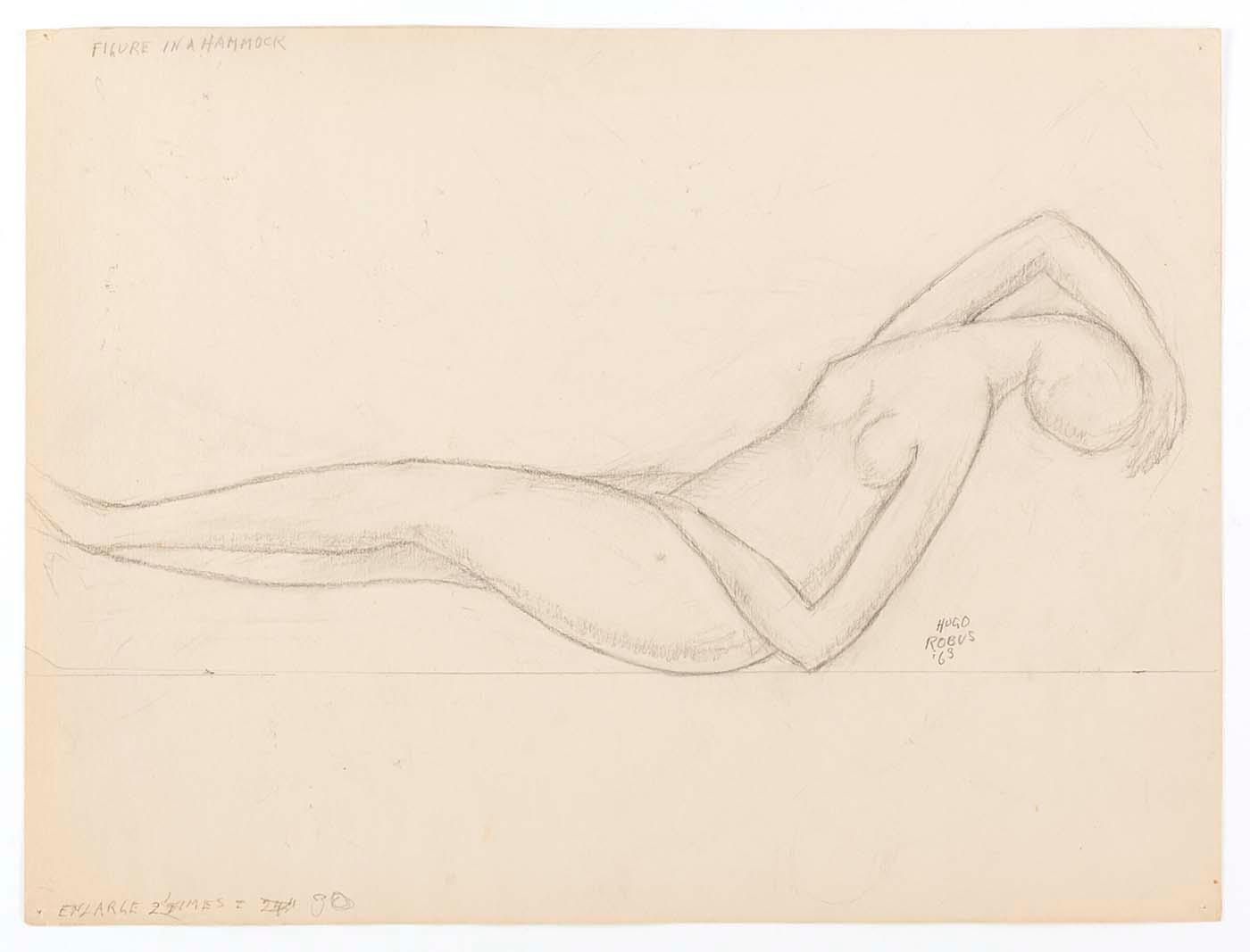 Study For Figure In A Hammock — Hugo Robus