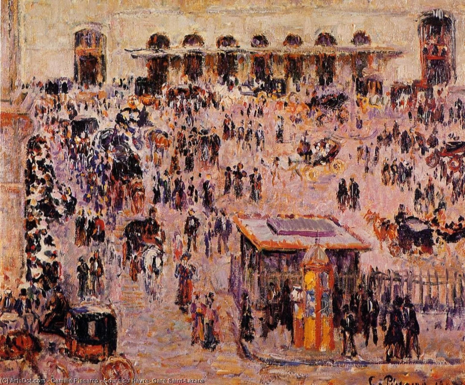 Cours Du Havre, Gare Saint-lazare — Camille Pissarro