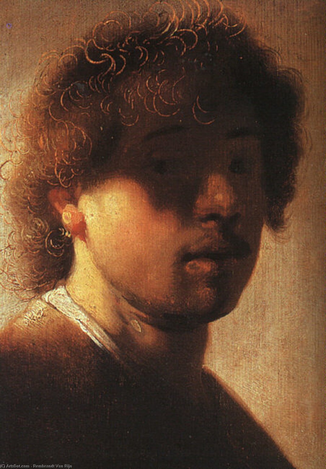 Self Portrait, Oil On Canvas — Rembrandt Van Rijn