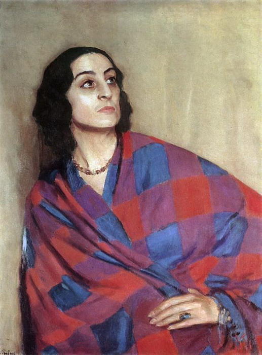 Portrait Of E.g.nikulina-volkonskaya — Igor Emmanuilovich Grabar