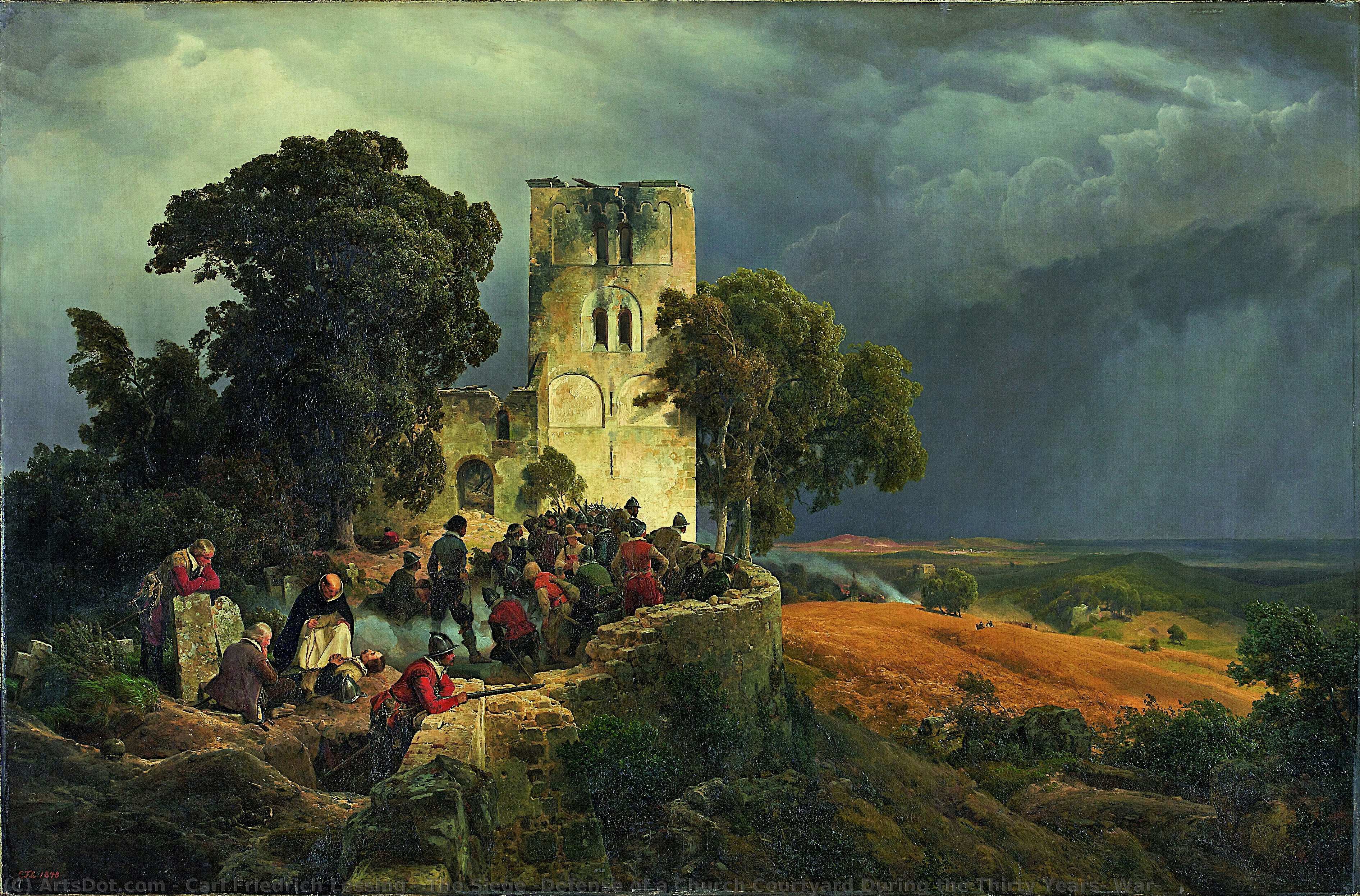 The Siege (defense Of A Church Courtyard During The Thirty Years’ War) — Karl Friedrich Lessing
