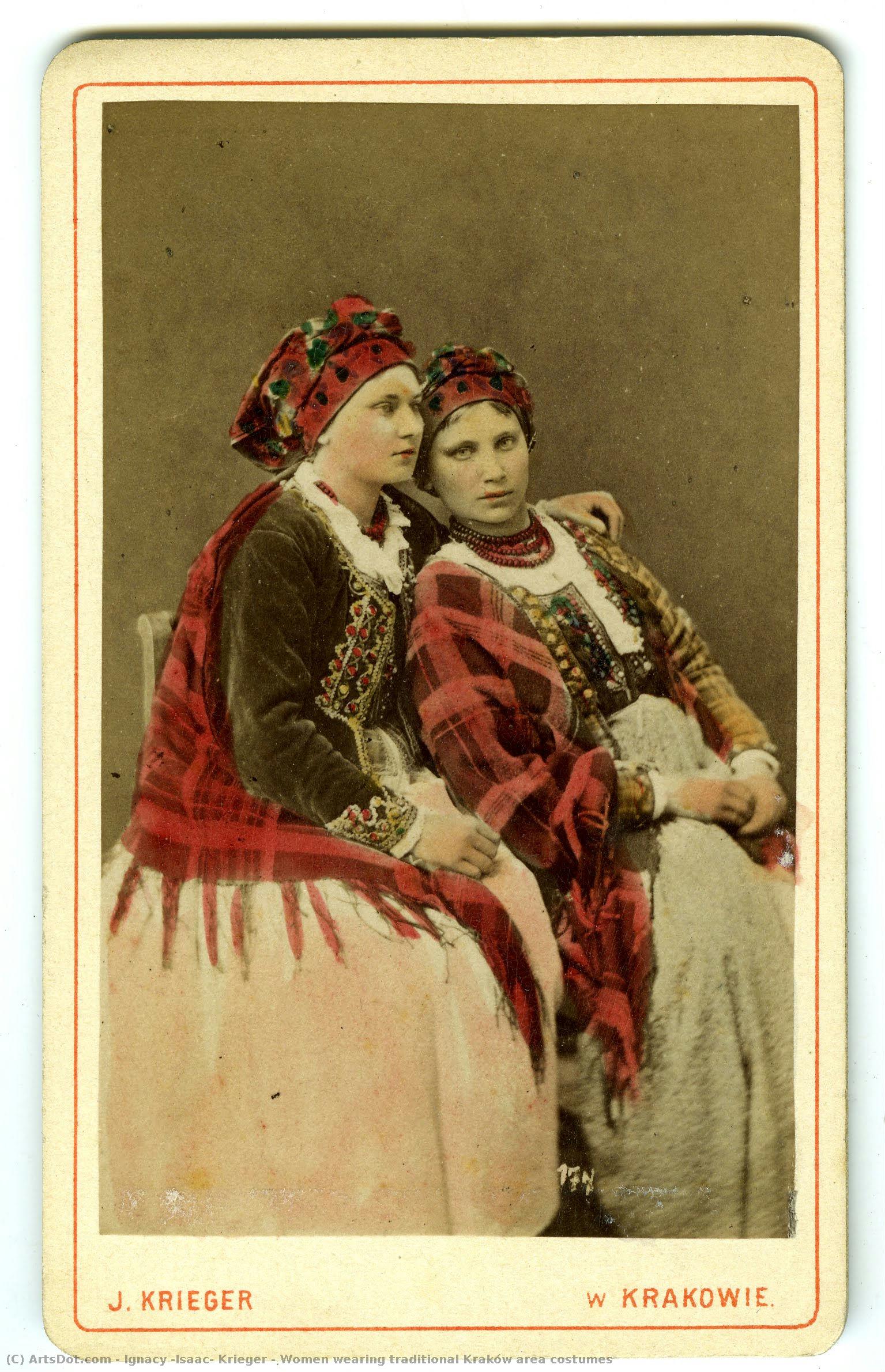 Women Wearing Traditional Kraków Area Costumes — Ignacy (isaac) Krieger