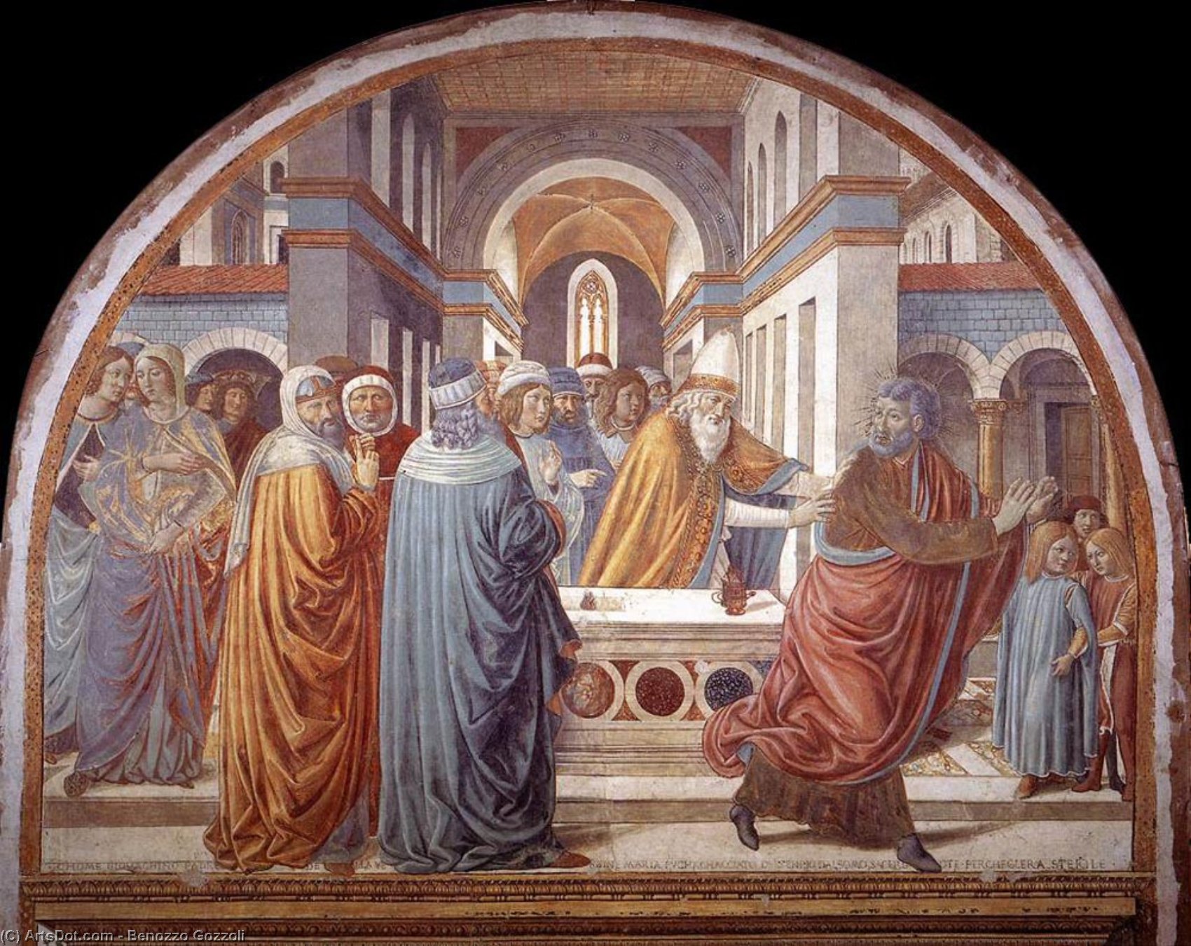 Expulsion Of Joachim From The Temple — Benozzo Gozzoli
