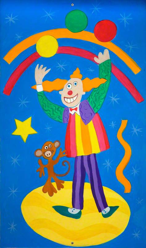 Children's Panel Juggling Clown — Wendy Lewis