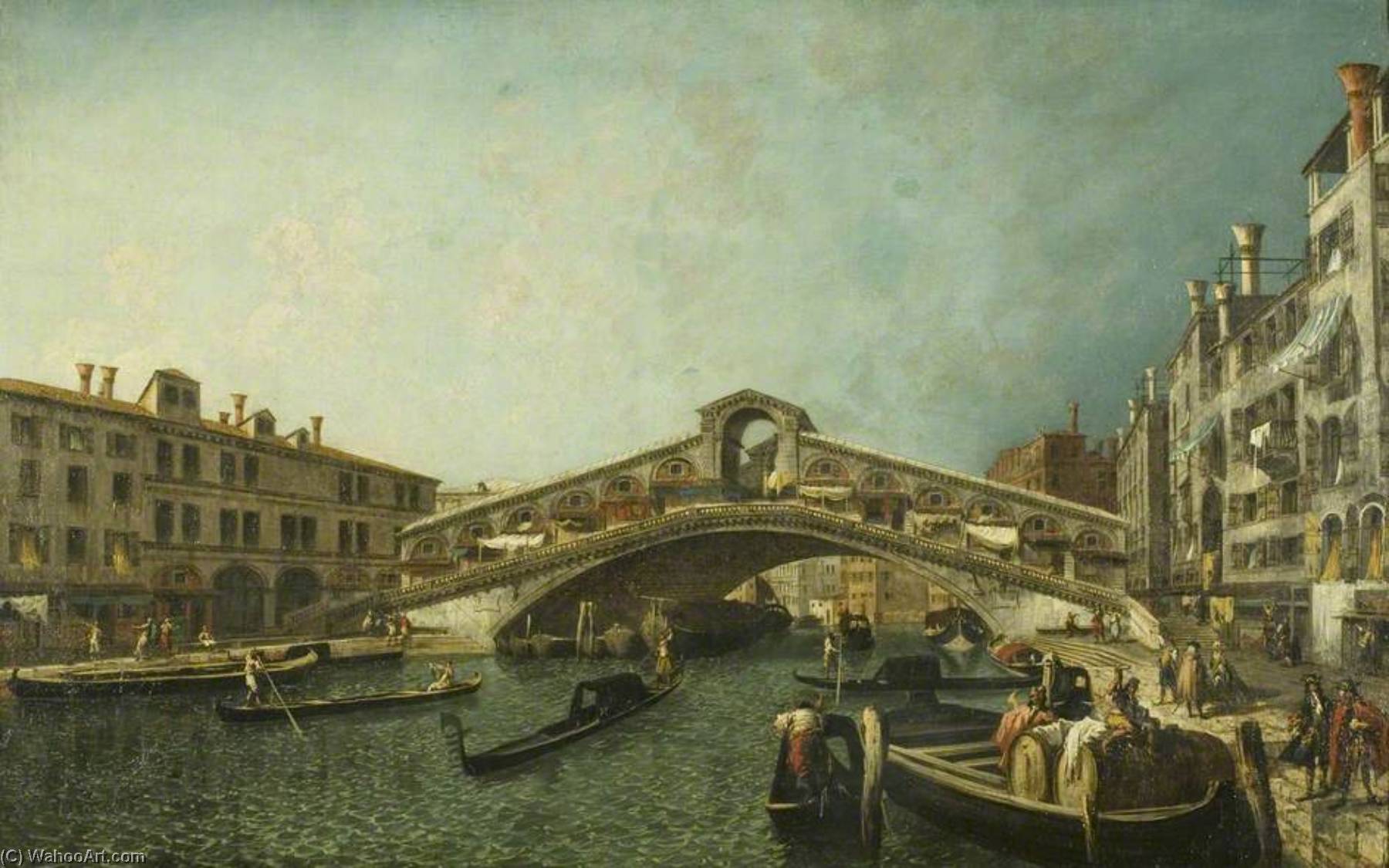 The Rialto Bridge, Venice — Michele Giovanni Marieschi