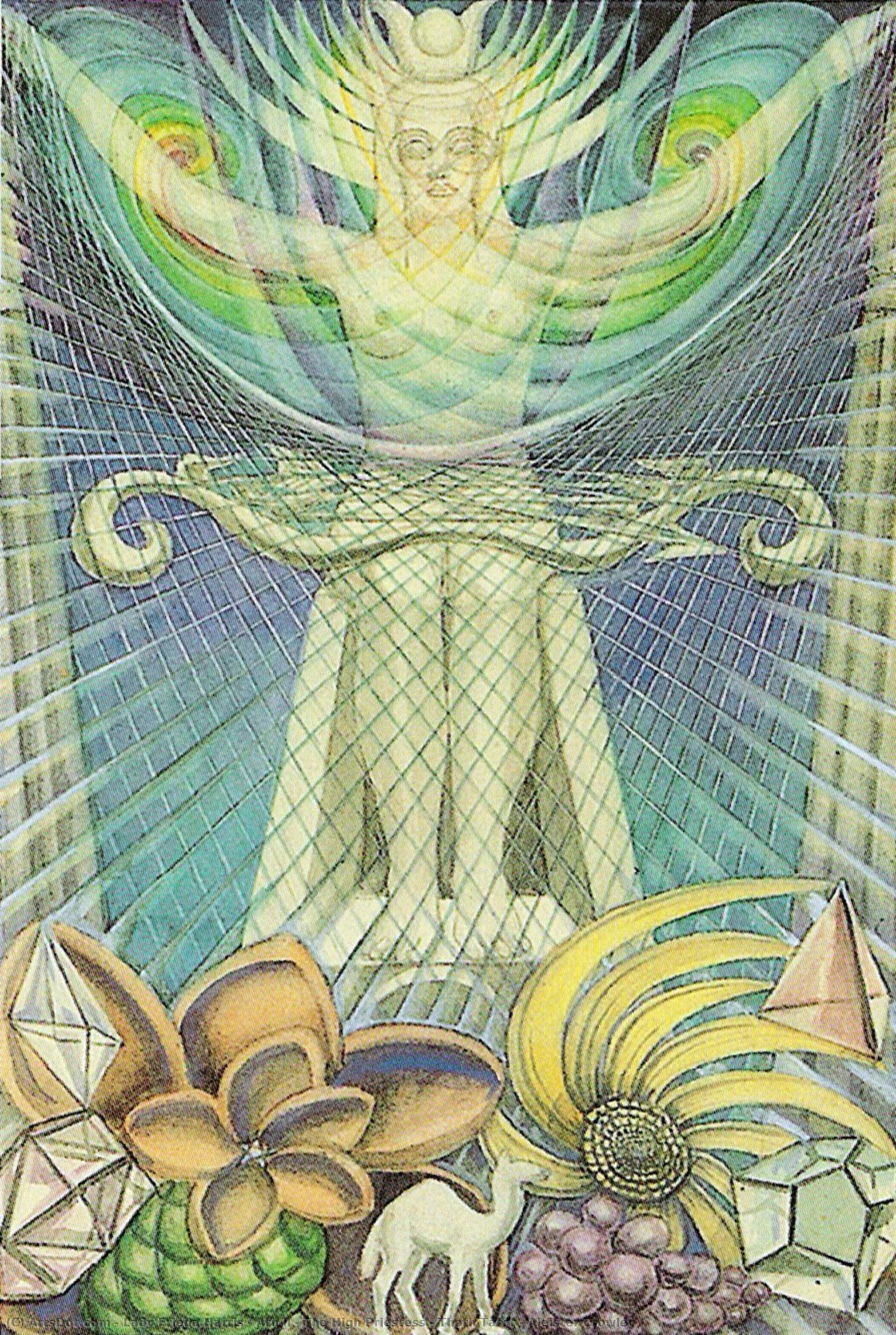 Atu Ii - The High Priestess - Thoth Tarot - Aleister Crowley — Marguerite Frieda Harris