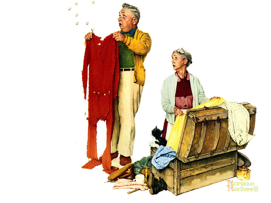 Chilly Reception — Norman Rockwell