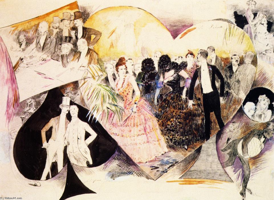 Scene Of Society Life - The Casino (also Known As Scène De La Vie Mondaine - Le Casino) — Jean Louis Forain