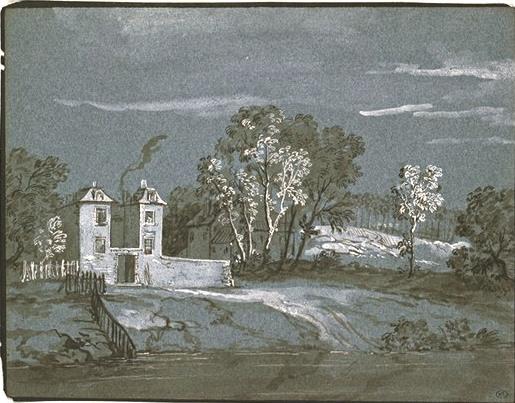 Landscape With Houses — Jean-baptiste Oudry