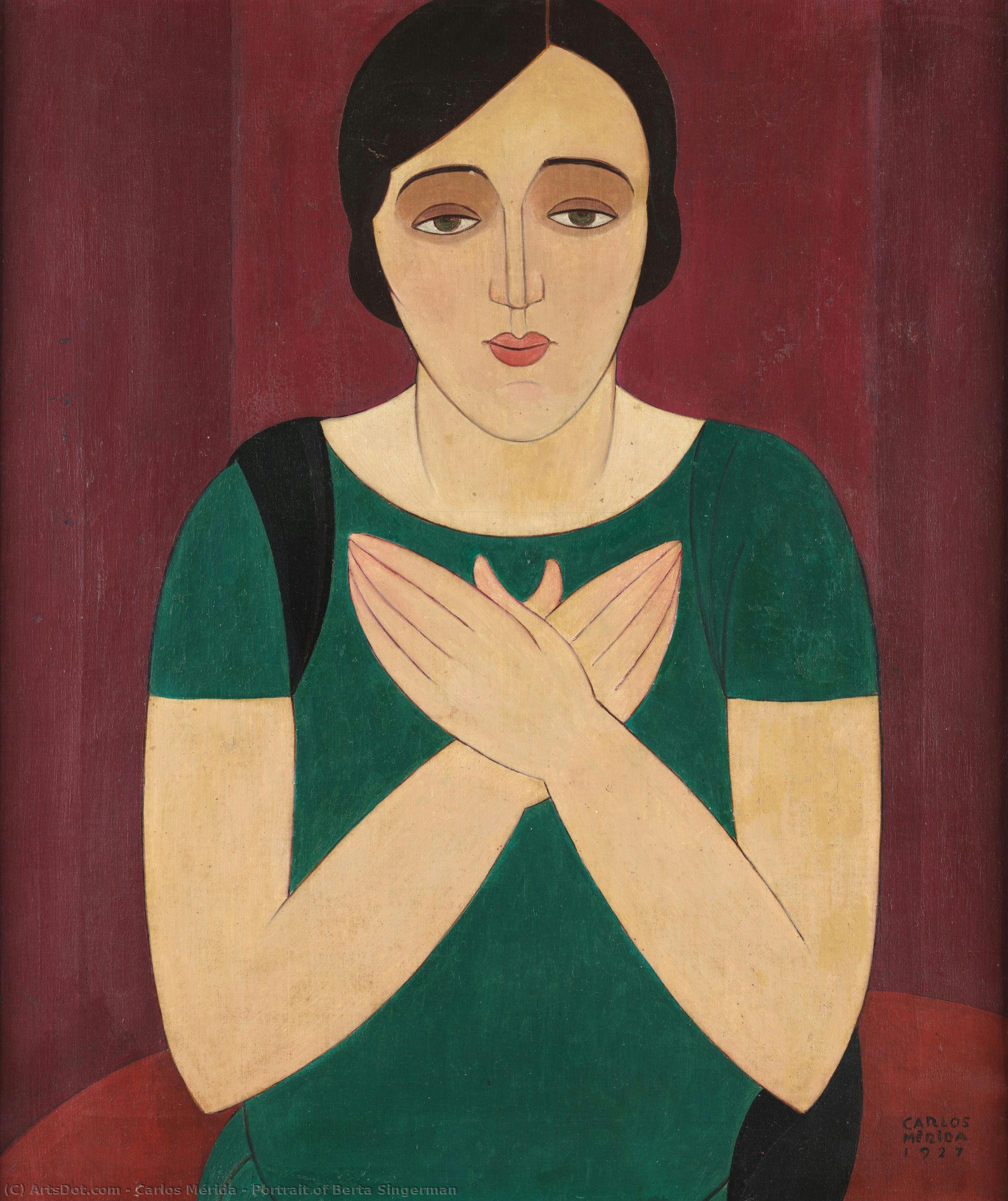 Portrait Of Berta Singerman — Carlos Mérida