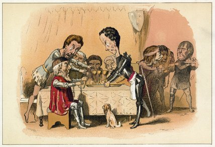 The Black Prince Waiting On His Prisoner King John — Richard Doyle