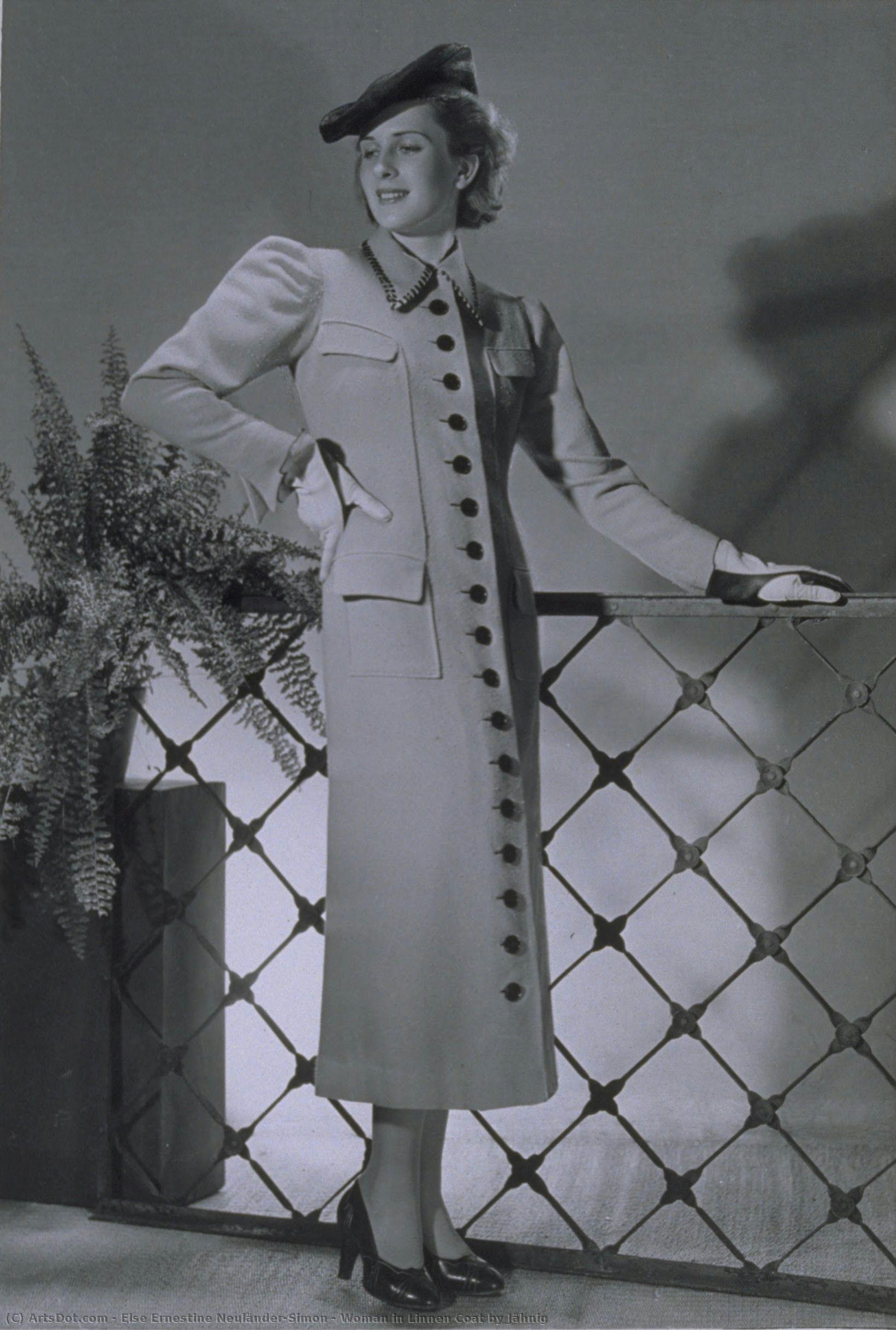 Woman In Linnen Coat By Jähnig — Yva