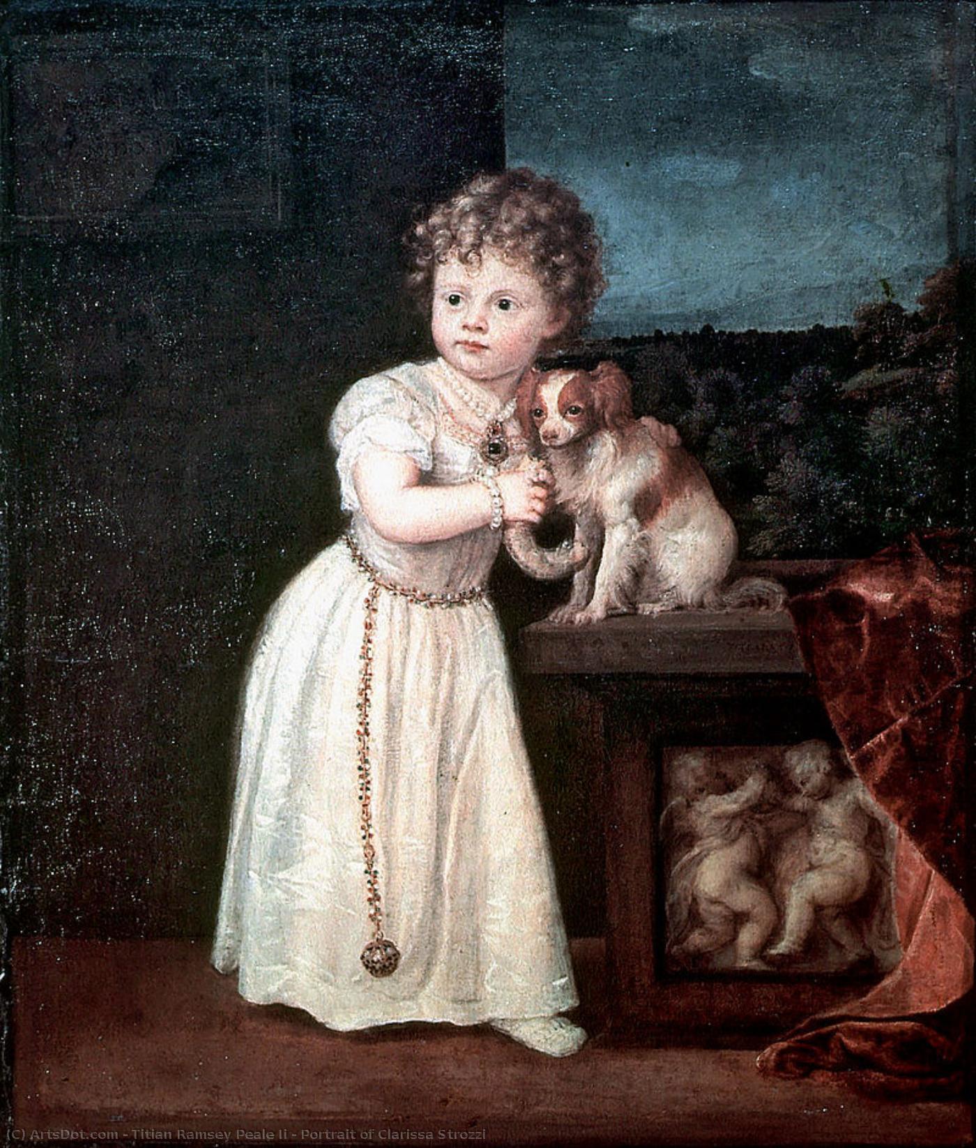 Portrait Of Clarissa Strozzi — Titian Ramsay Peale Ii