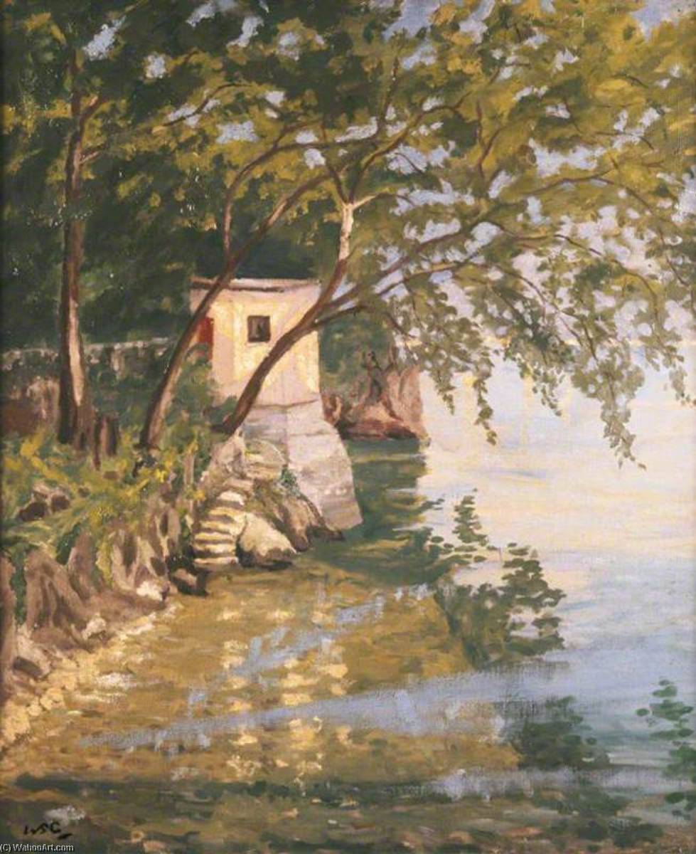Lakeside Scene, Lake Como — Winston Spencer Churchill