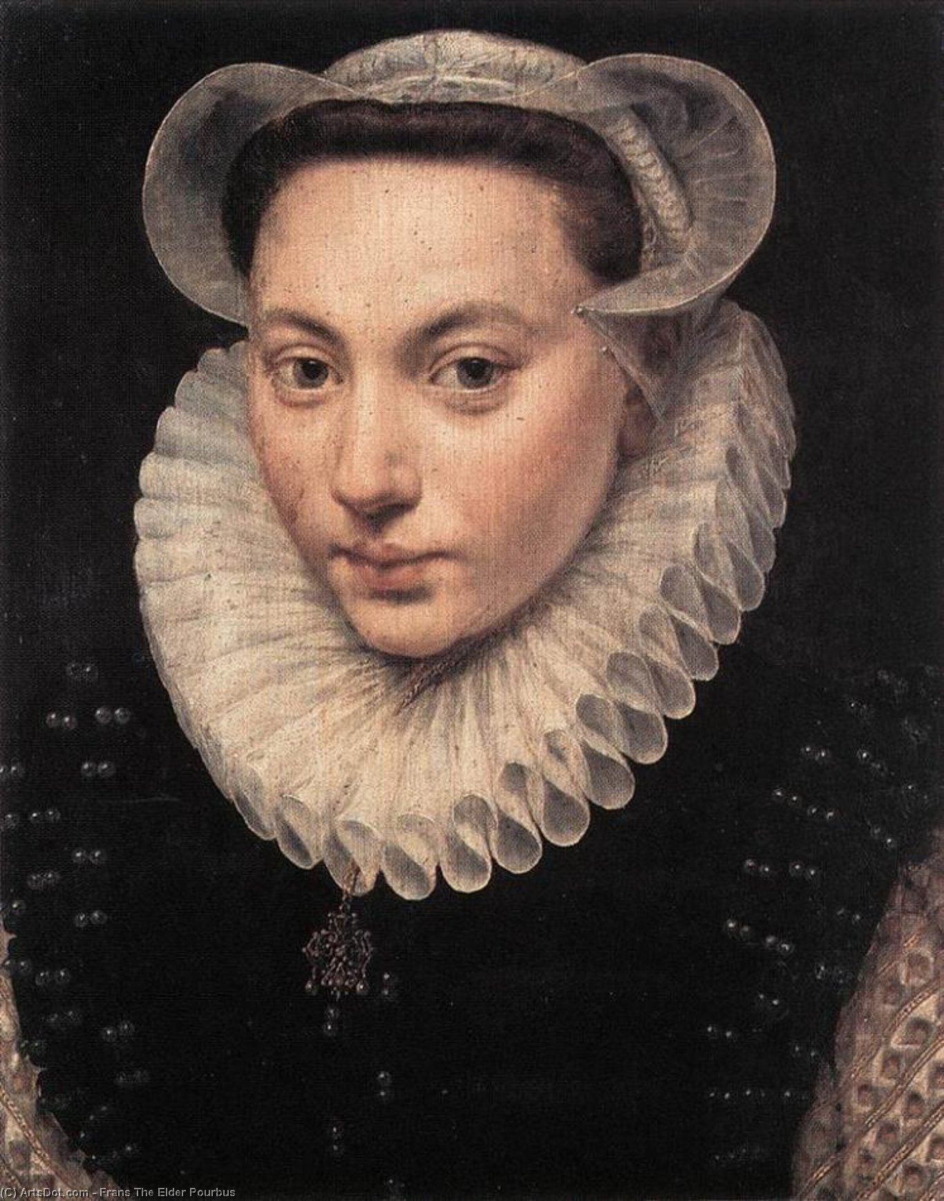 Portrait Of A Young Woman — Frans Pourbus The Elder
