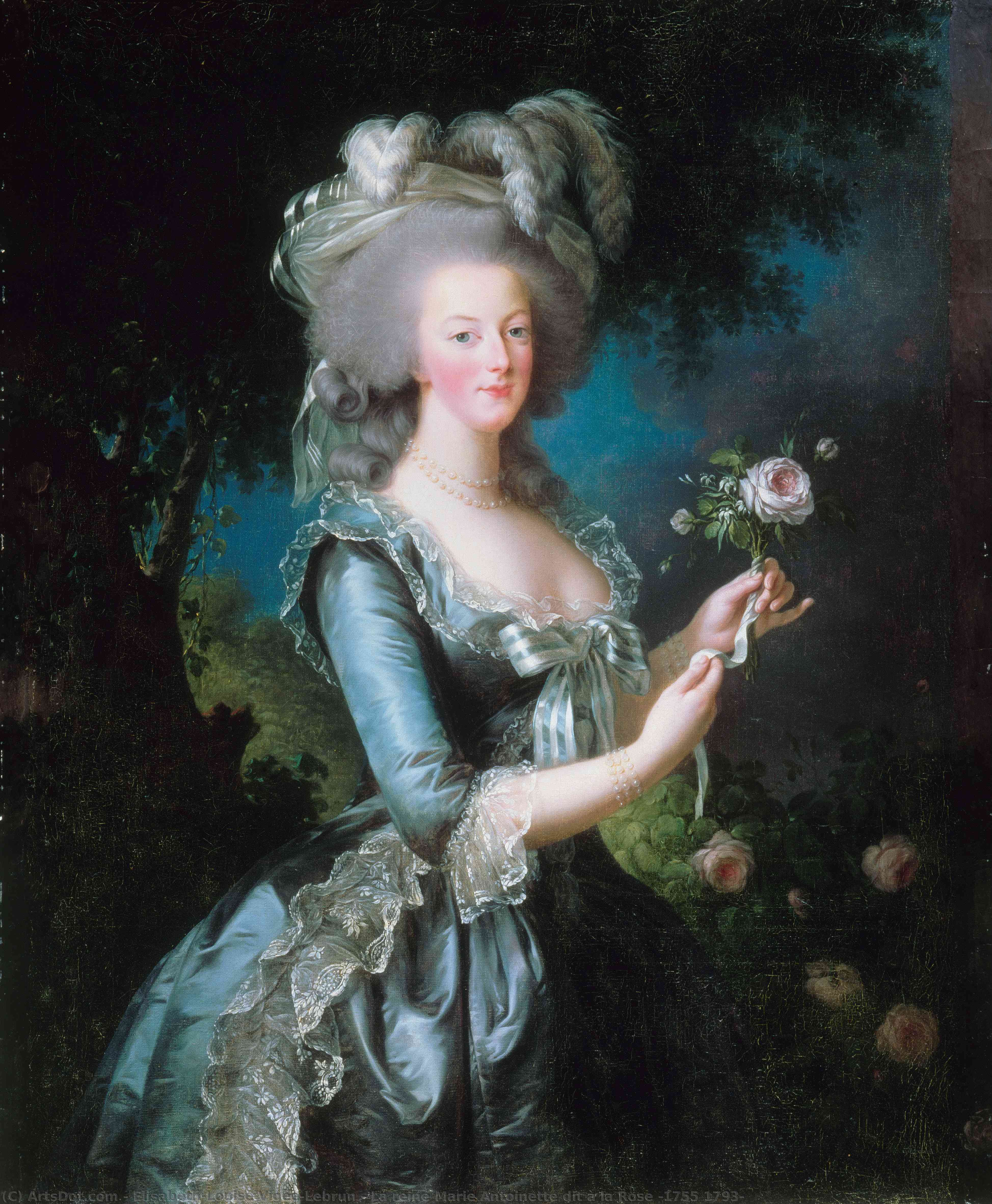 La Reine Marie Antoinette Dit À La Rose (1755 1793) — Louise Élisabeth Vigée Le Brun