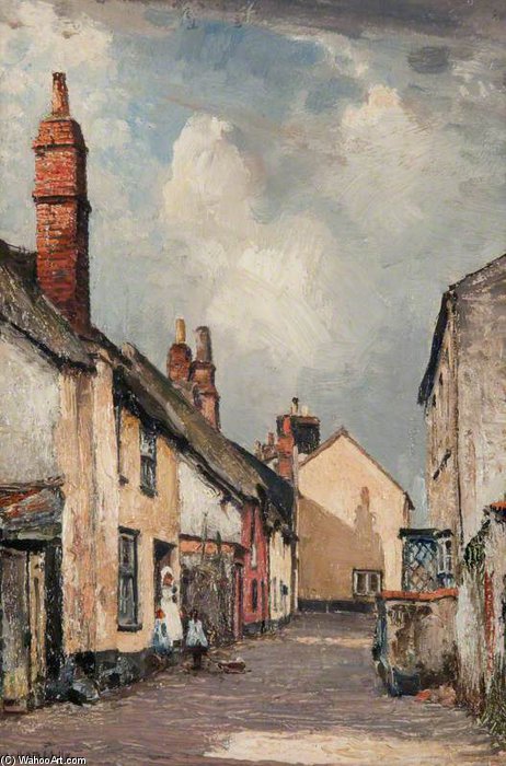 A Street In Topsham, Devon — William Page Atkinson Wells