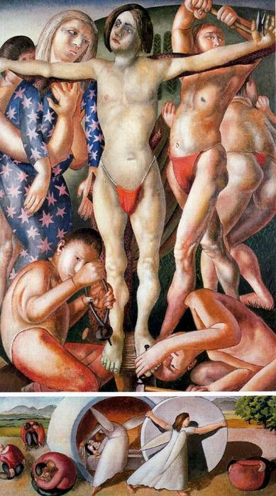 The Deposition And The Rolling Away Of The Stone — Sir Stanley Spencer