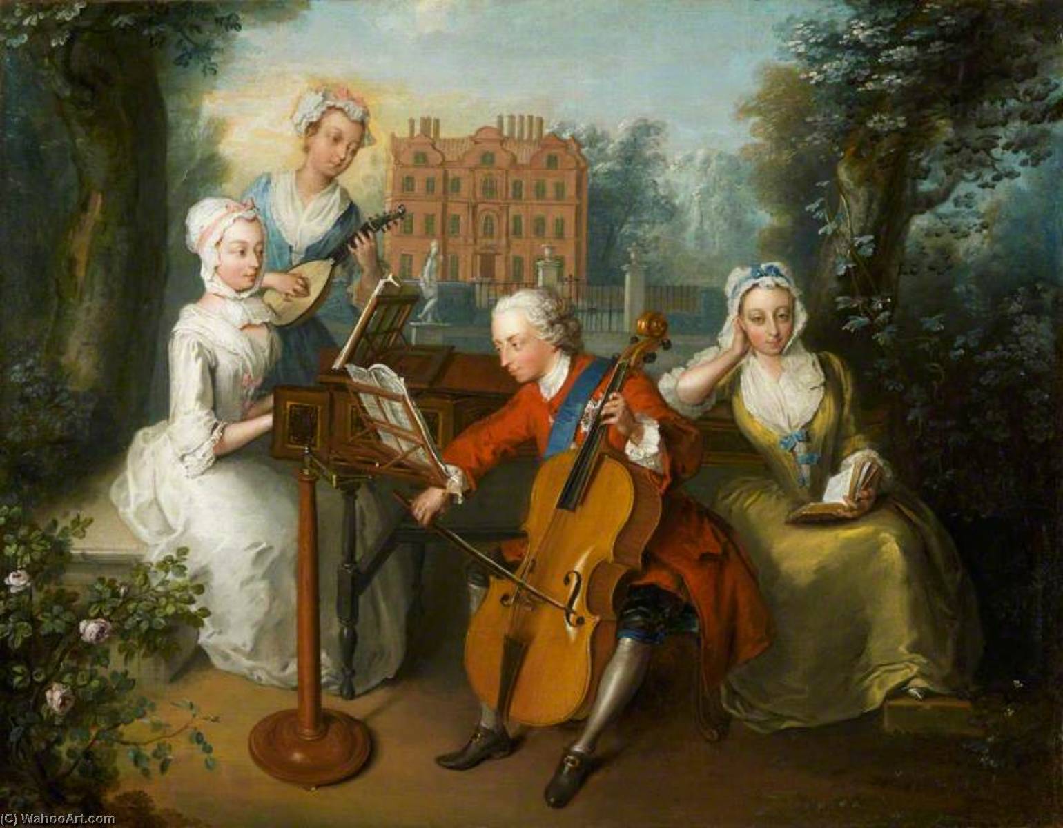 Frederick, Prince Of Wales, And His Sisters — Philippe Mercier