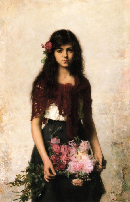The Flower Seller — Alexei Alexeievich Harlamoff